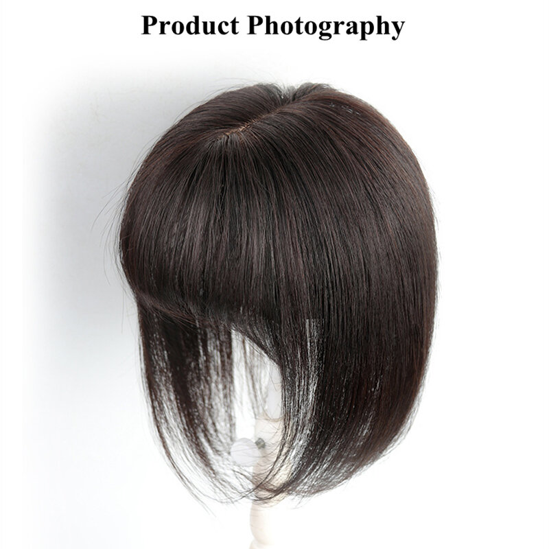 Кружевная основа для волос Halo Lady Beauty, бразильские человеческие волосы, челки для наращивания, женские волосы для объема, тонкие волосы без п...
