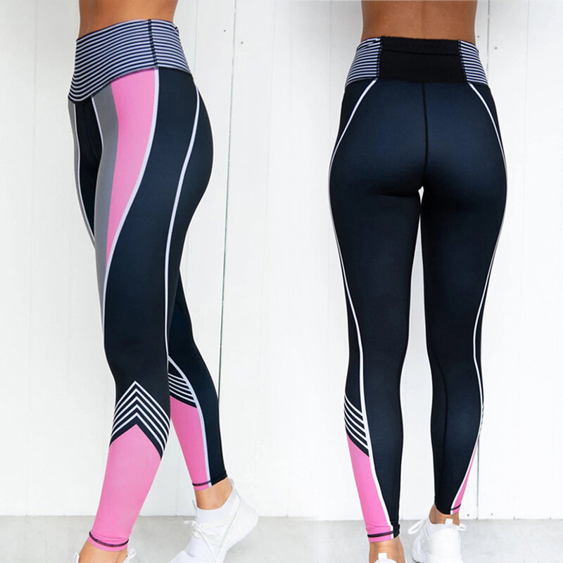 Nuovi pantaloni sportivi a vita alta Slim Yoga stampati Leggings da donna pantaloni a matita con stampa digitale 3D negozio NYZ