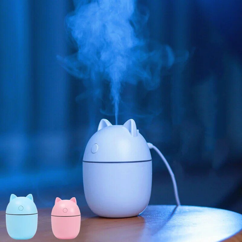 Air Humidifier Aroma Essential Oil Diffuser 220ML with USB Plug Mini To Home Spa Car Mist Spray Aromatherapy Cartoons Humidifier