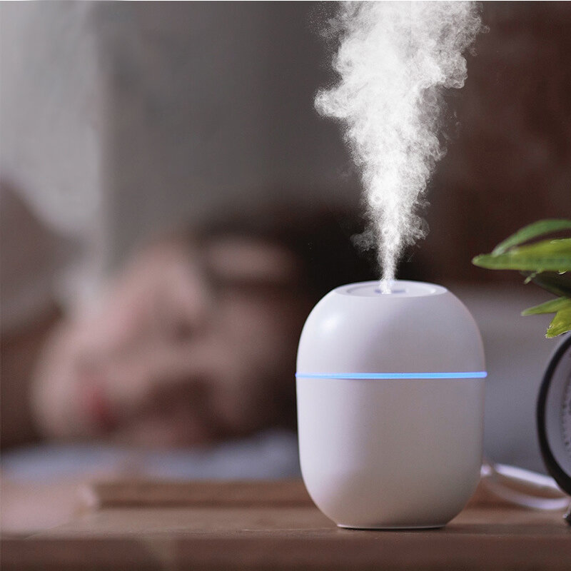 Ultraschall Mini Luftbefeuchter Aroma Ätherisches Öl Aromatherapie Diffusor für Home Auto Fogger Mist Maker mit Nacht Lampe