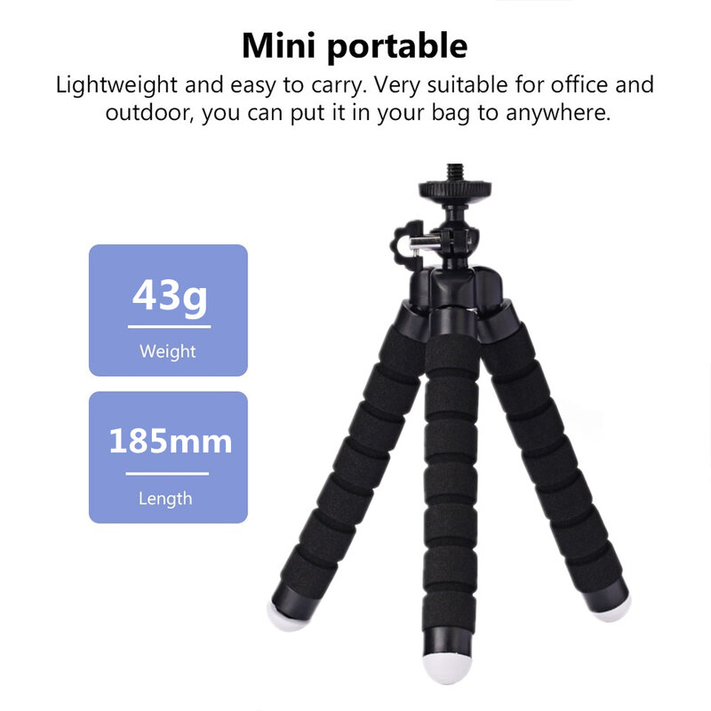 FANGTUOSI-Mini trípode para soporte de teléfono móvil, monopié Flexible plegable para Smartphone, soporte para Selfie para cámara Gopro