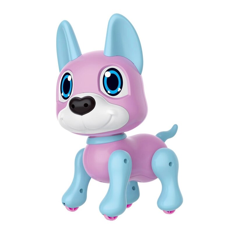 Brinquedo robô cachorro fofo com sensor de gestos inteligentes, brinquedo desenho animado, presente de aniversário para crianças