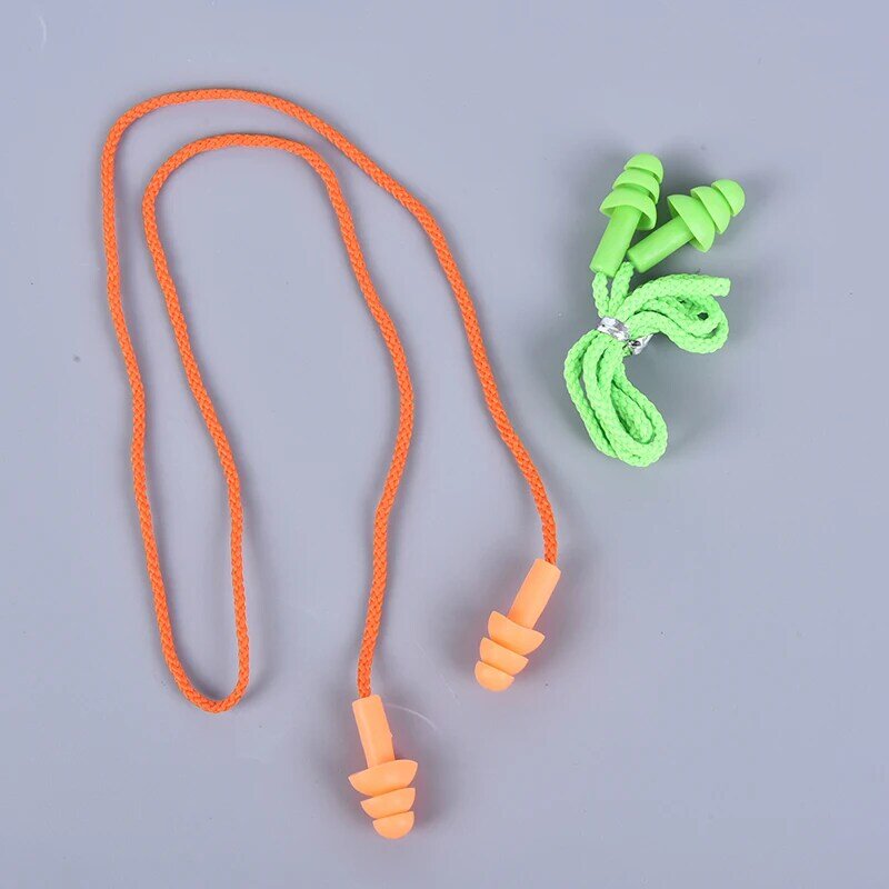 2 шт., силиконовые шнурки для плавания с защитой от шума