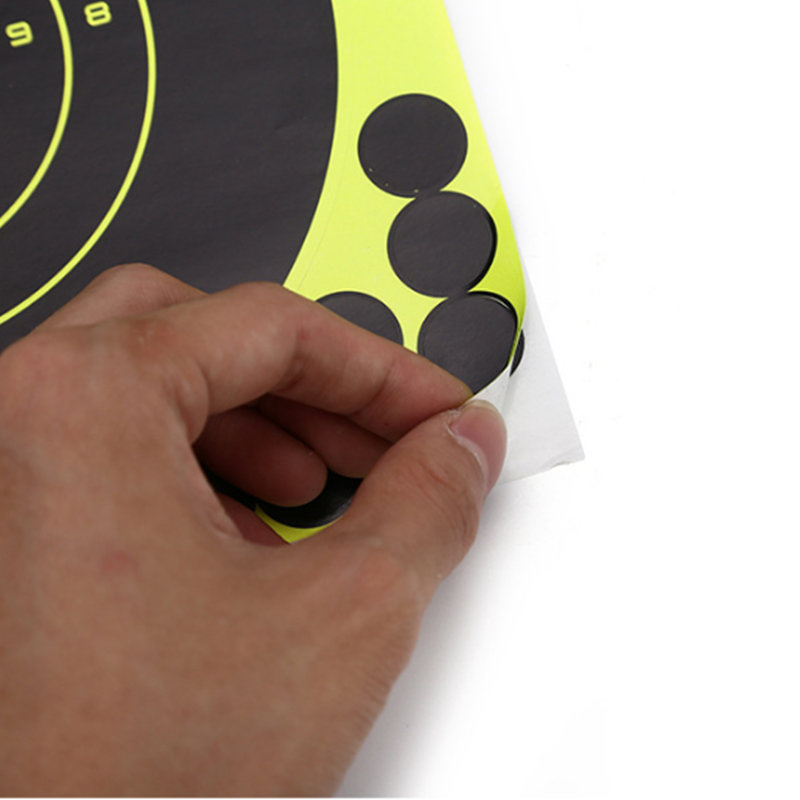 10 pcs Hunting training target paper Fluorescence Sticker Shooting gun target paper high quality indoor Target paper
