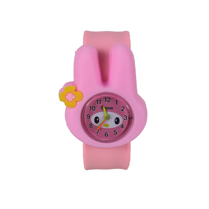 12 tipos de relojes de Anime para niños, Gato Negro, cerdo rosa, abeja, reloj para niños y niñas, regalo de cumpleaños, reloj de cuarzo para estudiantes