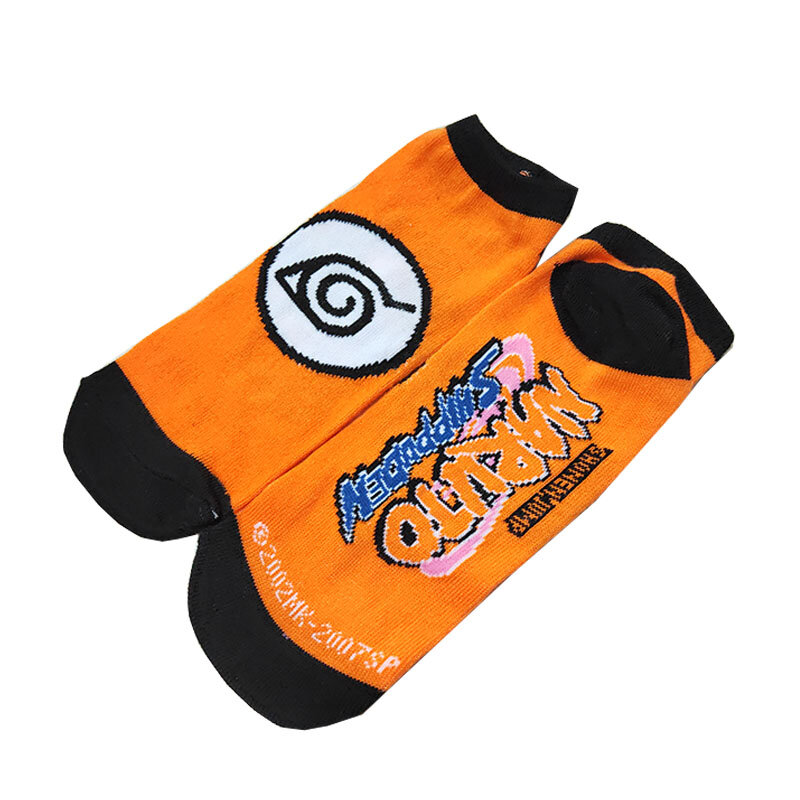 Chaussettes en coton pour femmes, 1 paire, chaussettes à dessin animé Naruto, mignonnes et amusantes, Kawaii, été, décontracté