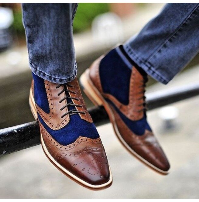 Chaussures oxford décontractées en cuir Pu pour hommes, Soulier De Style italien, nouvelle mode, KP297
