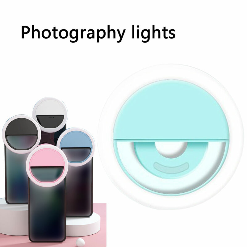 Carica USB Led Selfie Ring Light novità illuminazione per trucco Led Selfie Lamp telefoni cellulari foto luce notturna Led Neon Sign
