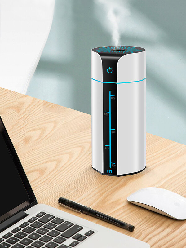 1000W ลบไอออนความชื้น Air Humidifier Aroma Diffuser Mini Air Low Noise Office Home Essentials ความชื้น