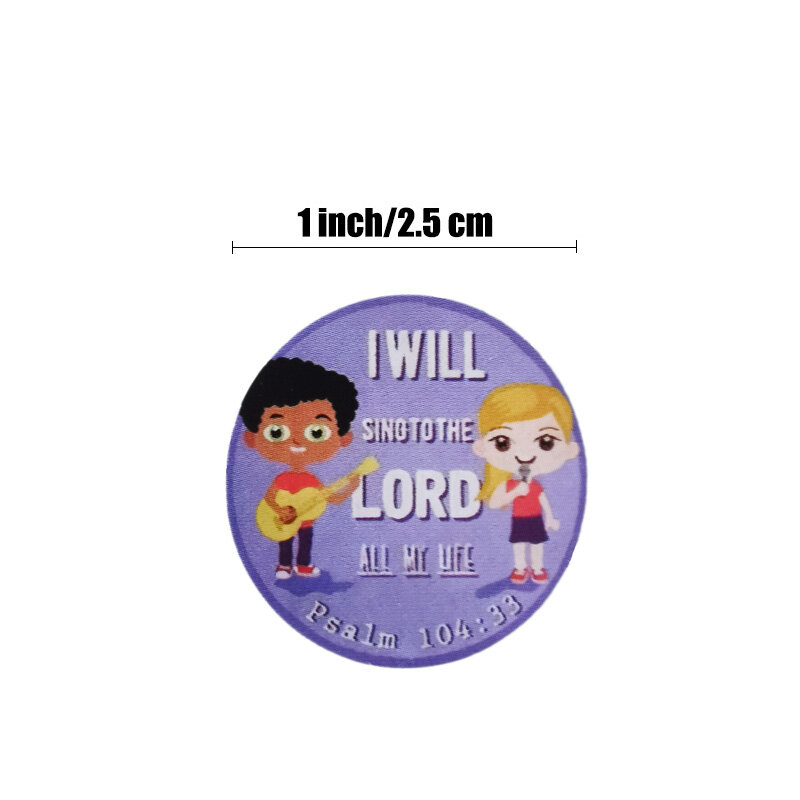 8 disegni del modello 500pcs Adesivi Religioso Christian Bible Verse Sticker per I Bambini delle ragazze del ragazzo giocattoli classici del fumetto autoadesivi della decalcomania