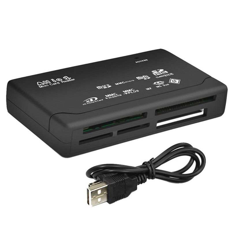 Karty czytnik USB 2. W wieku 0 czytnik kart SD Adapter TF CF SD Mini SD SDHC MMC MS XD urządzenie do odczytu