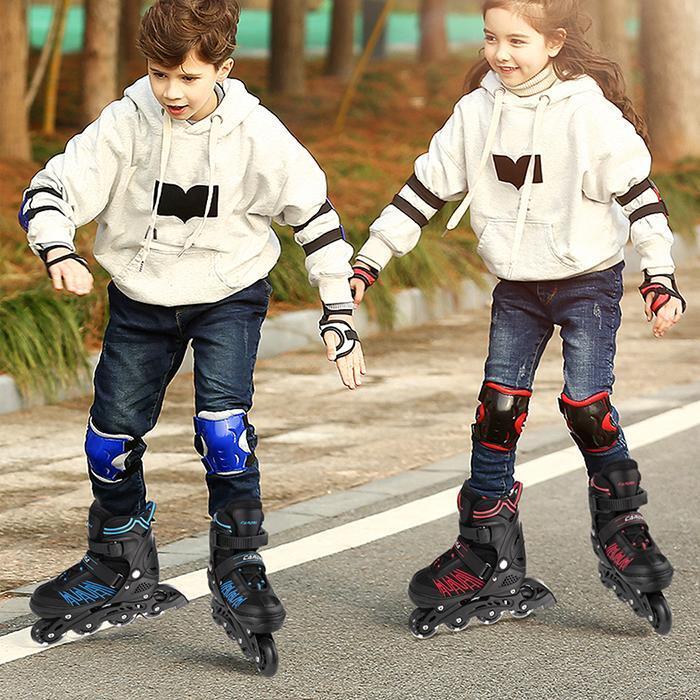 Patins à roulettes pour adultes, patins en ligne réglables, roue lumineuse, pour enfants