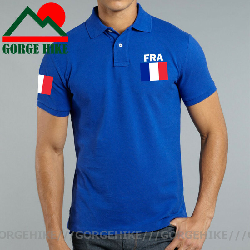 Frankrijk Franse Republiek Polo Shirts Mannen Korte Mouwen Merk Gedrukt Land Groep Business Nation Team Fra 2021 Casual Polo Shirt