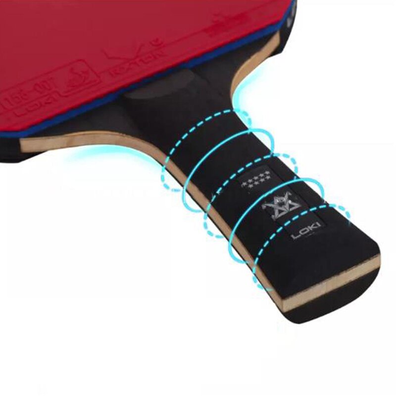 LOKI 9 Star racchetta da Ping-Pong alta appiccicosa lama in carbonio PingPong Bat competizione Ping Pong Paddle per attacco rapido e arco