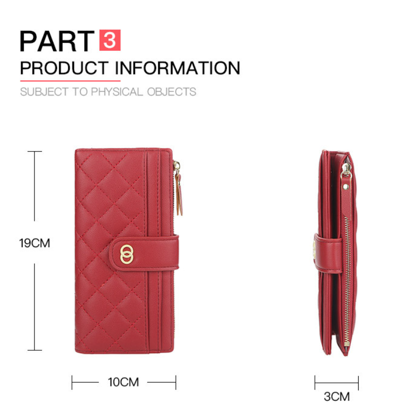 Designer di lusso 2021 nuovo portafoglio da donna lungo coreano pochette in pelle borsa da donna con cerniera porta carte moda donna per portafogli