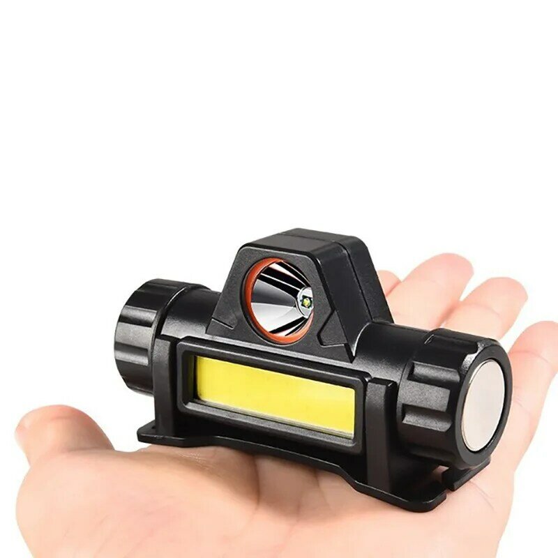 Powerful Led Head Strong Light Mounted Night Fishing Lamp Rechargeable Waterproof Outdoor Mini Miner's Cob Magnetic Flashlight