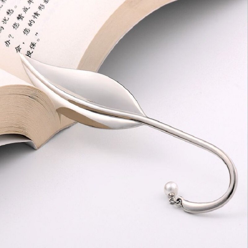 Simple and creative Metal  Bookmark Pendant  Book Clip Pagination Mark Student Gift Stationery School Office  Supplies