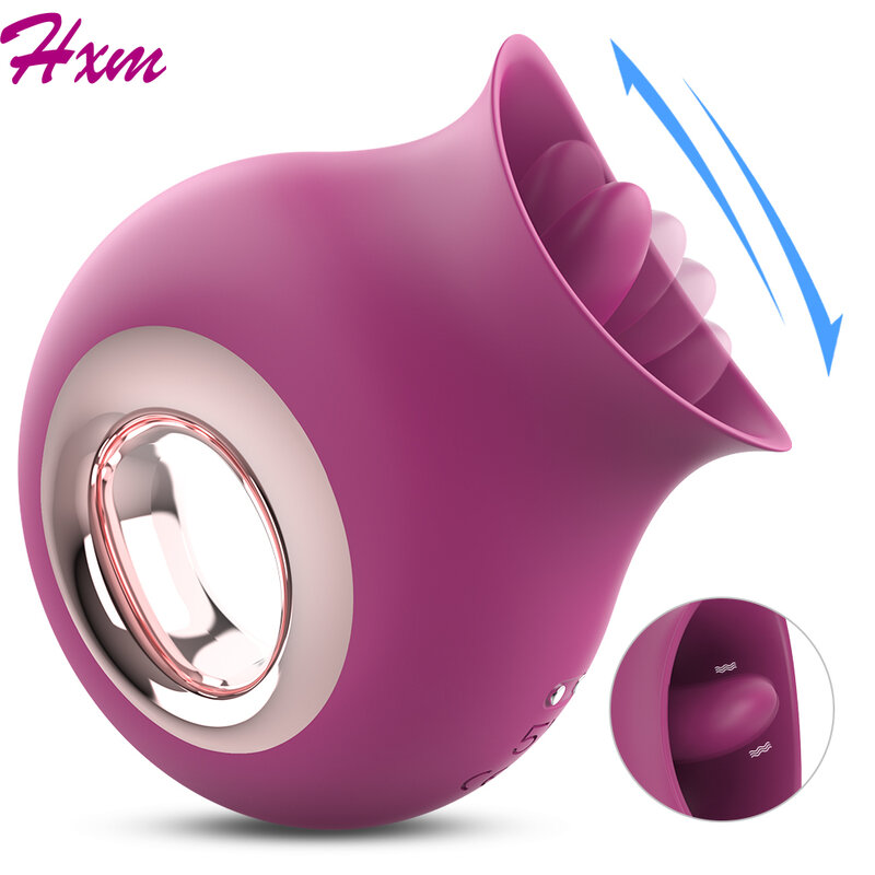 Vibrator สำหรับผู้หญิง G-Spot เลีย Dildo Clit Nipple Stimulator Oral ลิ้นหีช่องคลอดเพศของเล่นสำหรับหญิง masturbation