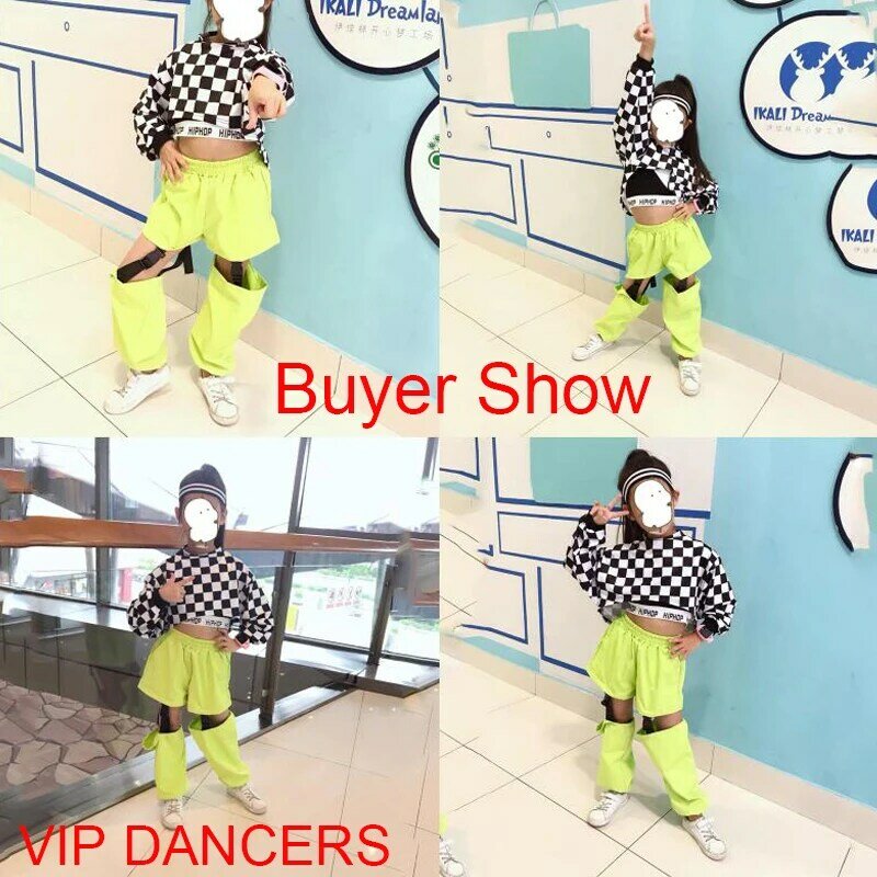 Танцевальная одежда для девочек, в стиле хип-хоп, с длинным рукавом, DQS2560