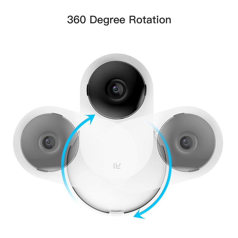 Soporte de pared para cámara YI 1080P, soporte giratorio de 360 grados para interior, seguridad para el hogar
