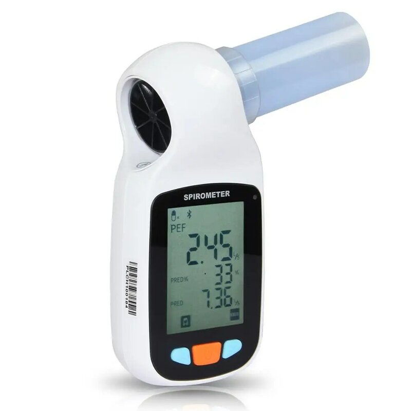 SP70B 디지털 Spirometer 블루투스 적외선 모드 폐 호흡 Spirometry 진단 소프트웨어