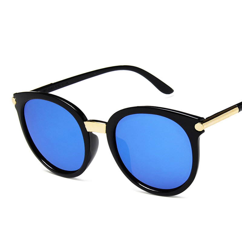 2022 Nieuwe Zonnebril Vrouwen Rijden Spiegels Vintage Voor Vrouwen Reflecterende Platte Lens Zonnebril Vrouwelijke Oculos UV400