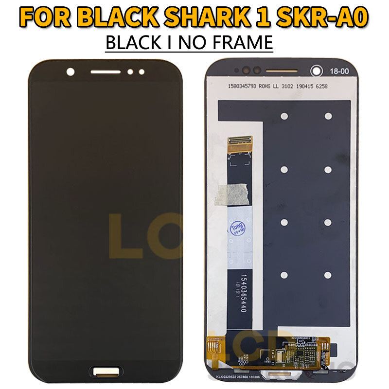 5.99 "สำหรับ Xiaomi สีดำ Shark SKR-A0จอแสดงผล LCD Touch Digitizer Assembly Replacement สำหรับ Xiaomi BlackShark 1หน้าจอ
