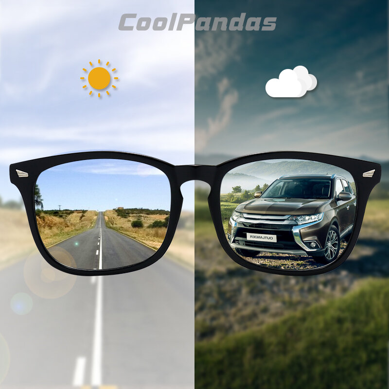 CoolPandas Fashion Women Sunglasses 2021 Photochromic Eyewear Men Polarized Glasses Driving Goggles Trendy Shades gafas de sol