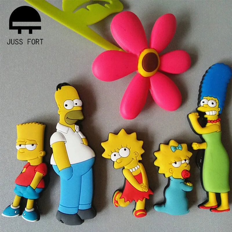 Homero Simpson de dibujos animados imán creativo para el refrigerador de la educación temprana de calcomanía para refrigerador decoración para el hogar
