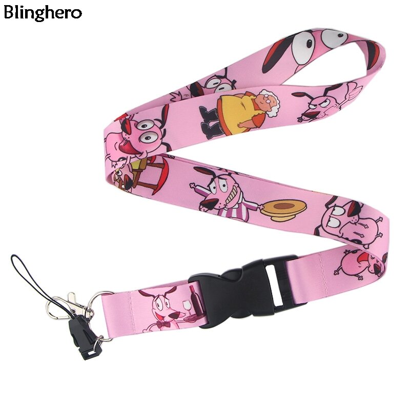 Blinghero – lanière pour chien, 20 pièces/lot, pour clés, dessin animé, pour enfants, support de téléphone, sangles de cou, BH0185
