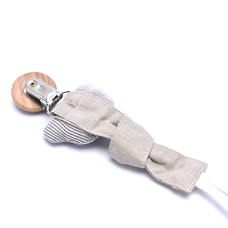 Smoczek dla niemowląt łańcuszek z klamerką bawełniany styl ludowy kreskówka manekin ręcznie robiony prezent na boże narodzenie