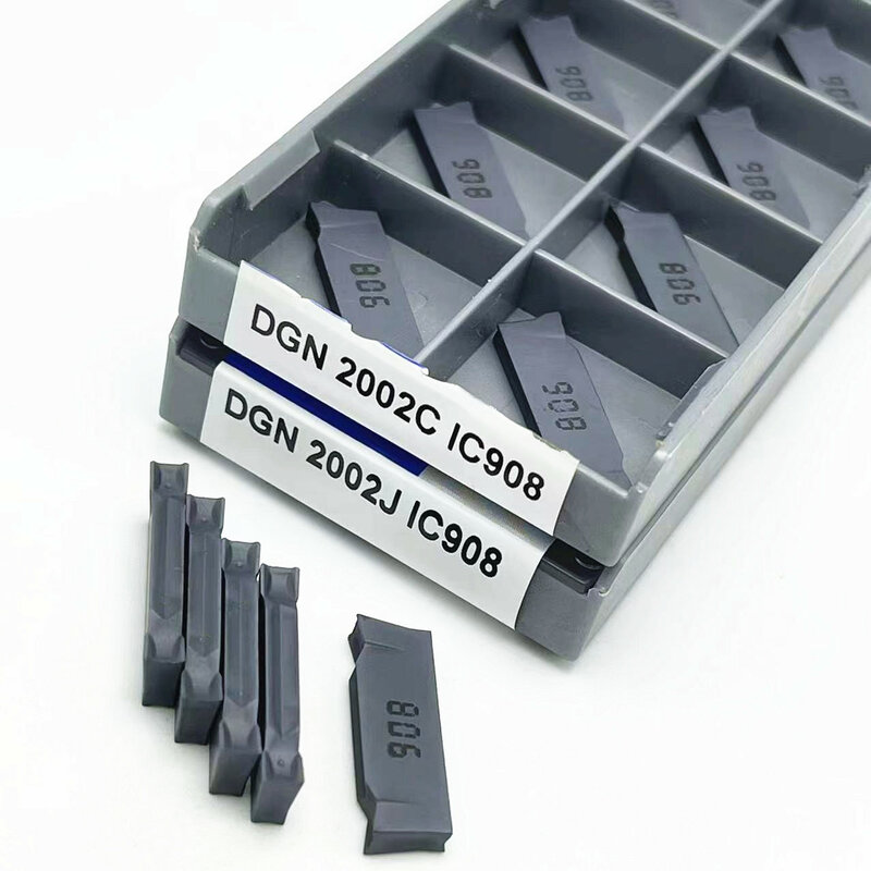DGN2002J IC908 DGN2002C IC908 wstawka rowkowana metalowe narzędzie tokarskie 2MM toczenie wkładka DGN 2002J narzędzie do cięcia