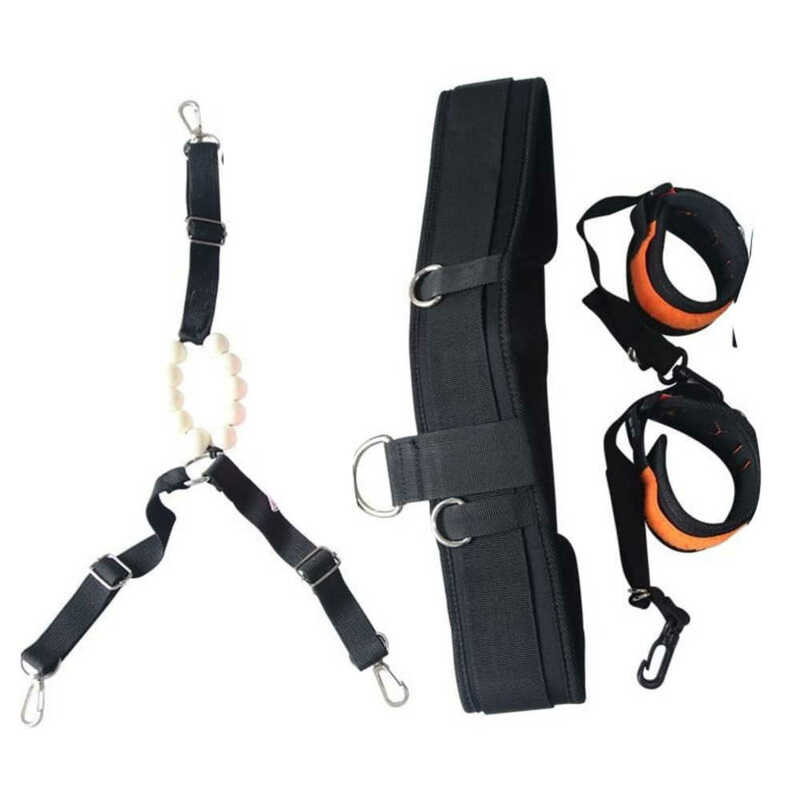 Женские стимуляционные бусины, стринги с вырезами, стринги с наручниками для женщин, набор для массажа, бондаж черного цвета