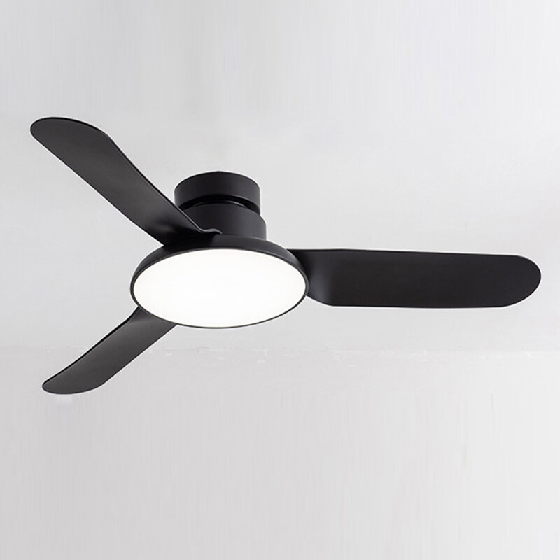 Modern Low Floor Ceiling Fan with Led Light Remote Control Dining Living Room Bedroom Nordic Home Decor Fan chandelier Light