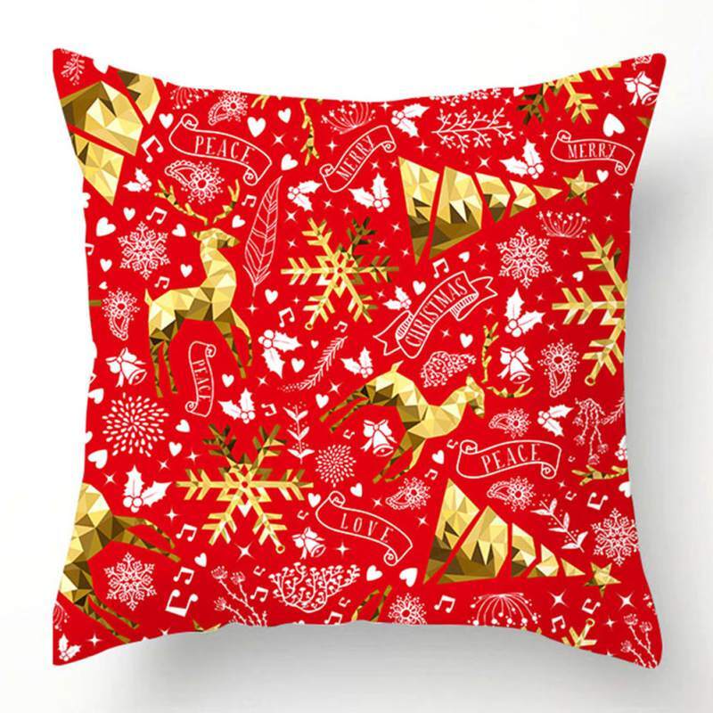 Christmas sofa cushion decoration pillowcase cushion cover Christmas specials Home Washable Washable Pillow Case