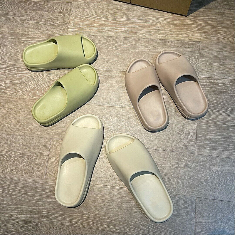 2021 Summer Casual Slippers Men's Home Bath Non-slip Comfortable Couple Slippers Outdoor Fashion Beach Fish Mouth Slippers Women