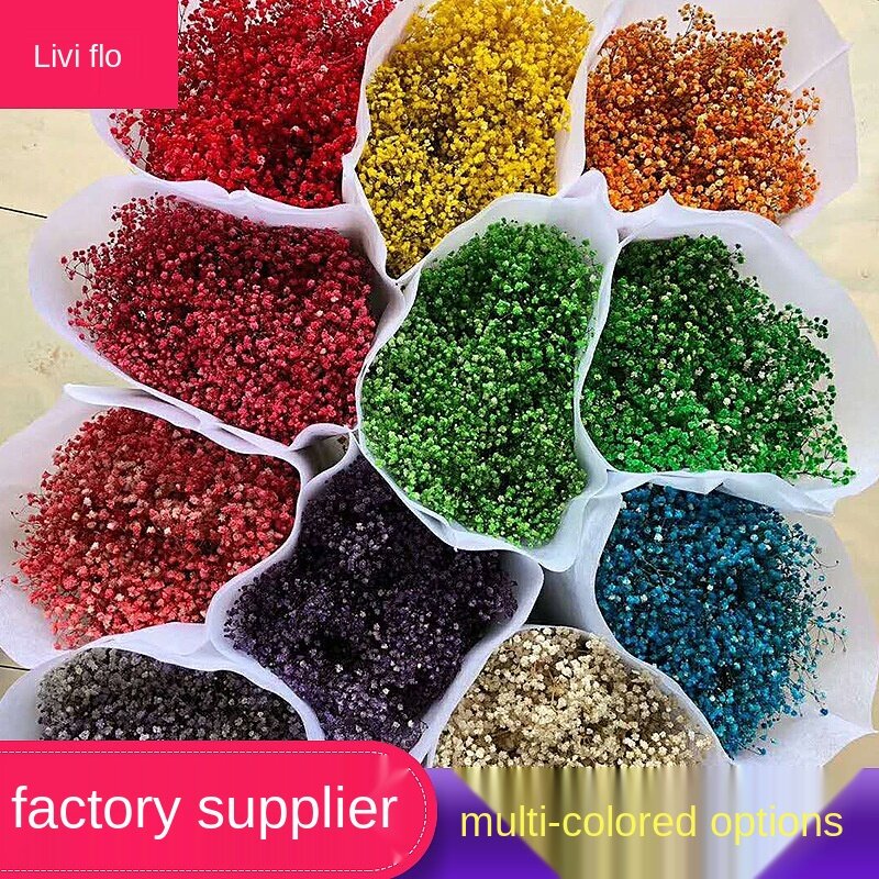 Flowers Factory Direct Supply DIY Production Eternal Flower Gift Keep Flowers Starry Sky Dried Flowers Bouquet Wholesale