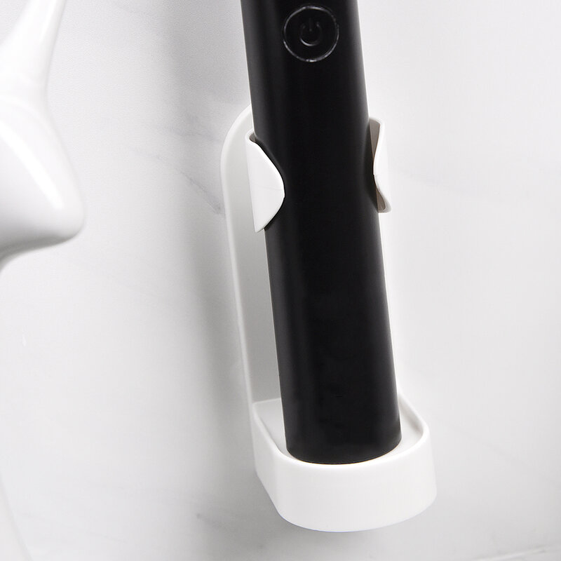 Portaspazzolino elettrico supporto a parete supporto elastico proteggi manico per spazzolino risparmia spazio mantieni asciutto ferma supporto per spazzolino da muffa