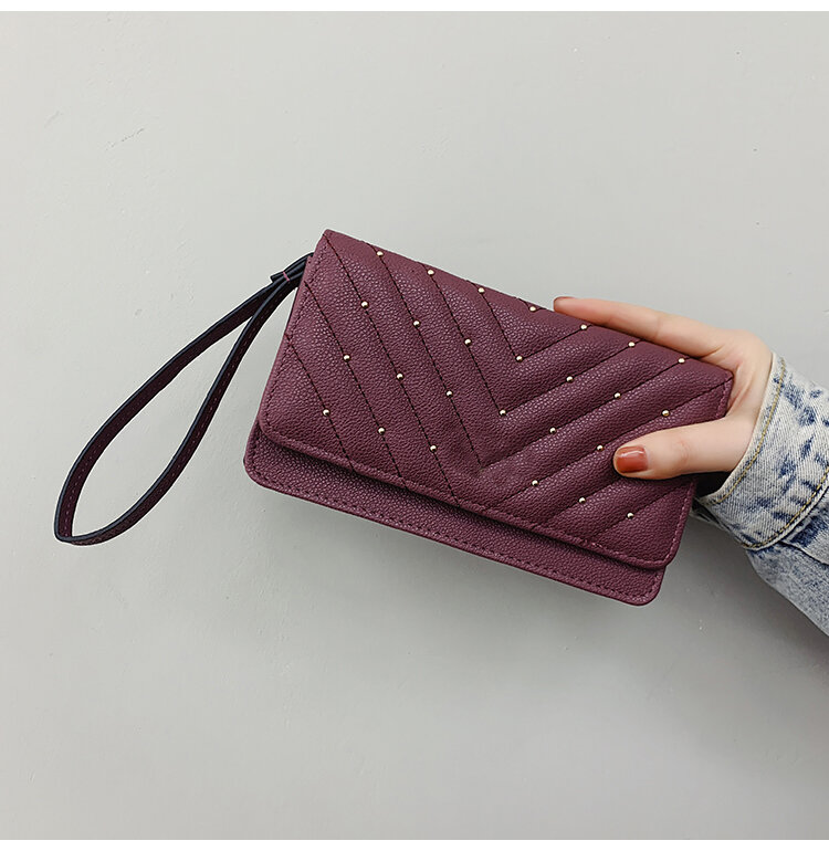 Pochette di design di lusso borse da polso in pelle tasca per telefono borsa con cerniera borsa portamonete-pochette