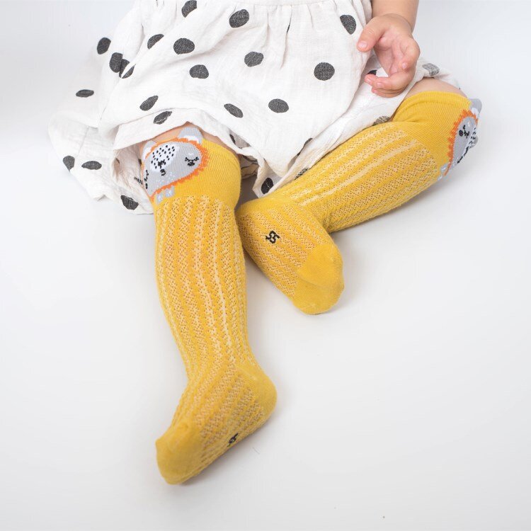 Cartoon Nette Baby Baumwolle Socken Bär Tier Baby junge Mädchen Socken Kniehohe Lange Beinlinge Socke Junge Mädchen Kinder socken 0-3 Jahre