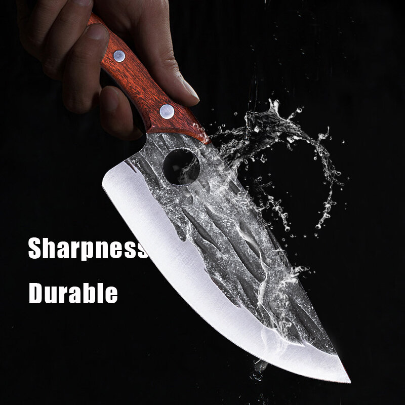 Cuchillo de cocina de 5,5 pulgadas, cuchillo de carnicero para matar, para picar y fregar pescado crudo, herramienta de cocina