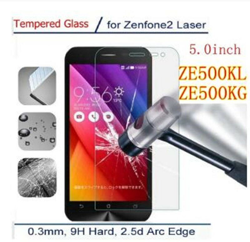 Vidro temperado premium para celulares asus, zenfone 2 laser ze500kl ze500kg ze 500 kl kg z00rd me500kl, capa protetora de tela