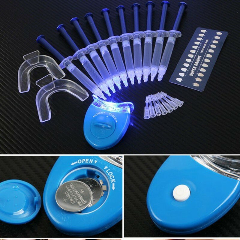 Kit de blanchiment des dents 44% peroxyde, 10 pièces/ensemble, blanchiment dentaire, Gel éclaircissant, produits de blanchiment dentaire, nettoyage buccal