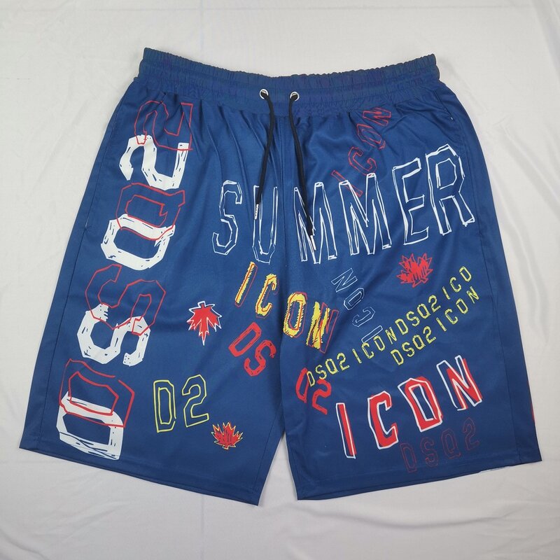 Лето 2021, европейские и американские брендовые пляжные брюки DSQ2, быстросохнущие шорты для фитнеса и отдыха