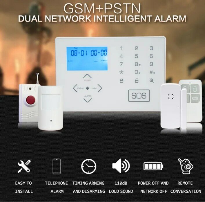 2018 neue ankünfte home security smart alarm system home security wireless home sicherheit für haus
