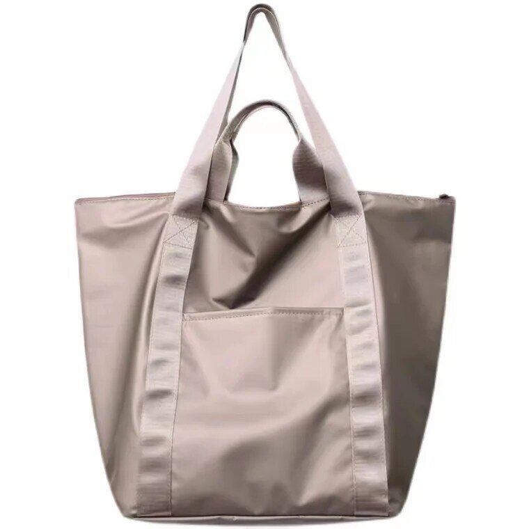 Wodoodporne damskie torby płócienne lekkie kobiece proste torebki na co dzień torba o dużej pojemności fitness wodoodporna torba na zakupy