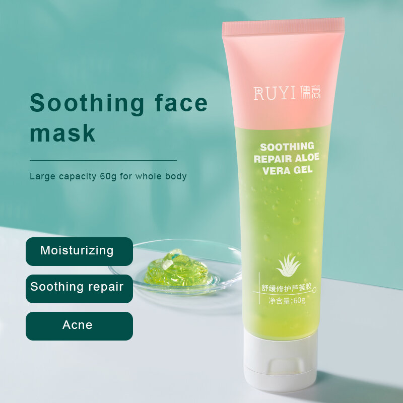 1pcs Aloe Vera Gel Soothing Repairing After-sun Moisturizing Refreshing Skin Rejuvenating Face Care Day Creams Dropshipping