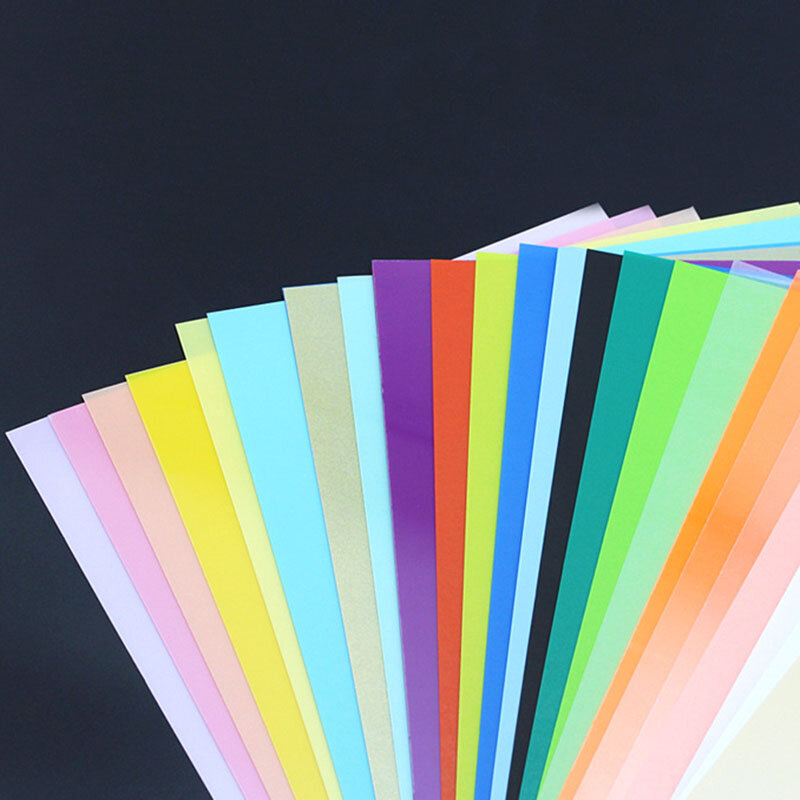 5 Pcs/Set Color Heat Shrink Sheet Plastic Magic Paper Sheet for Educational DIY Crafts SCVD889