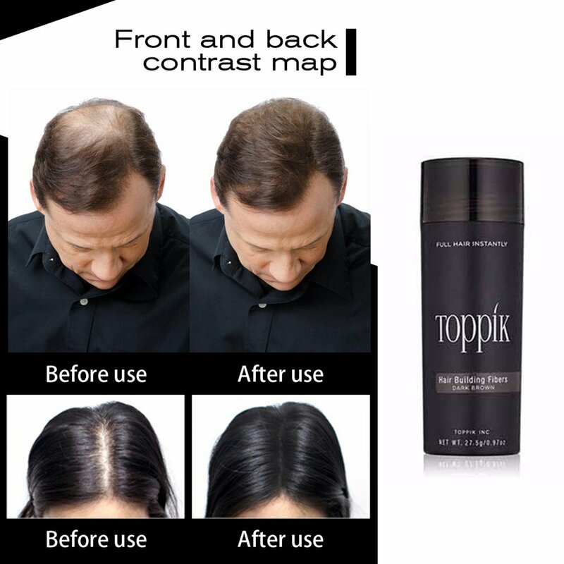 Fibres de kératine pour la croissance des cheveux, 27.5g, Spray épaississant, produits contre la perte de cheveux, Extension capillaire