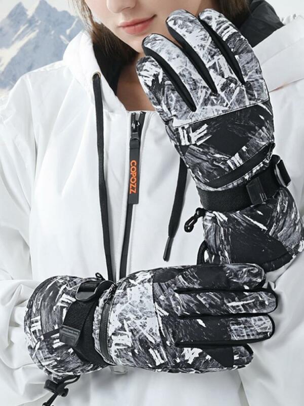 Gants de Ski d'extérieur pour hommes et femmes, antidérapants, imperméables, chauds, en velours, pour amateurs d'écran tactile, nouvelle collection hiver
